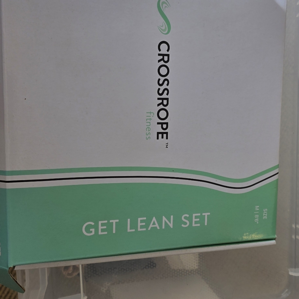 NWOT, Crossrope Get Lean Set - Weighted Jump Rope- 1/4 LB and 1/2 LB Ropes, Med. - Picture 2 of 4